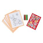 Jucarii, Copii si Bebe - Jucarii si jocuri - Jucarii & jocuri educative - Seturi pictura si desen - Set Pictura si Colorat cu Iepure, Multicolor, Hartie - Infinity.ro