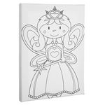 Jucarii, Copii si Bebe - Jucarii si jocuri - Jucarii & jocuri educative - Seturi pictura si desen - Set Pictura Canvas cu Zana, 5 Culori Acrilice si Pensula, 15x20cm - Infinity.ro