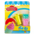 Carti si Birotica - Rechizite - Plastilina - Set Plastilina Inghetata la Cornet, Multicolor, 25g, cu 2 Corneturi si Presa - Infinity.ro