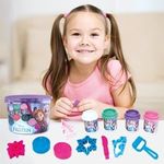 Carti si Birotica - Rechizite - Plastilina - Set Plastilina cu Galetusa si Accesorii, 4 x 50g, Multicolor - Infinity.ro