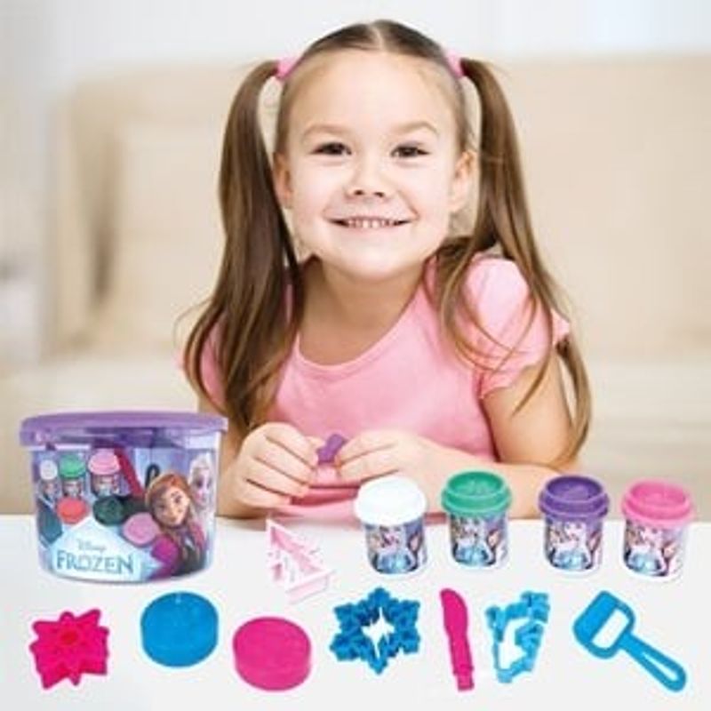 Carti si Birotica - Rechizite - Plastilina - Set Plastilina cu Galetusa si Accesorii, 4 x 50g, Multicolor - Infinity.ro