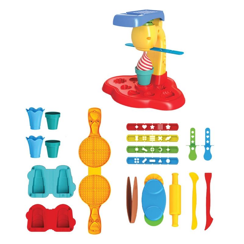 Carti si Birotica - Rechizite - Plastilina - Set Plastilina Vafe & Inghetata, 6 Culori, Multicolor - Infinity.ro