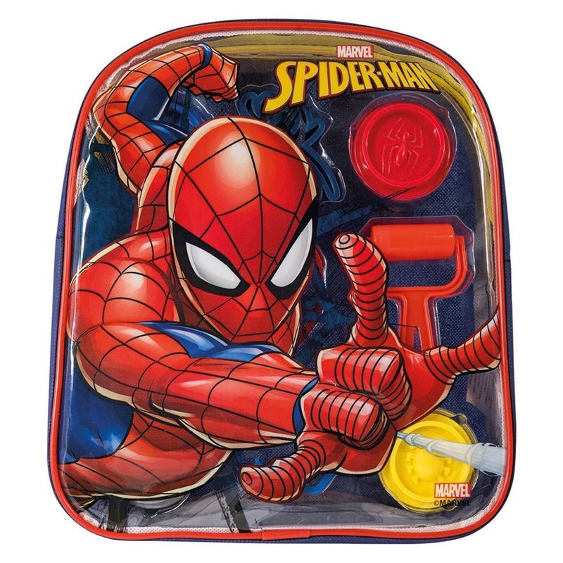 Carti si Birotica - Rechizite - Plastilina - Set Plastilina cu Erou Spiderman, 4 Recipiente a 50g, 5 Accesorii, 200g - Infinity.ro