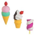 Carti si Birotica - Birotica - Instrumente de scris - Radiere si corectoare - Set Radiere 3D cu Model Inghetata si Marshmallow, 3 Bucati, Multicolor - Infinity.ro