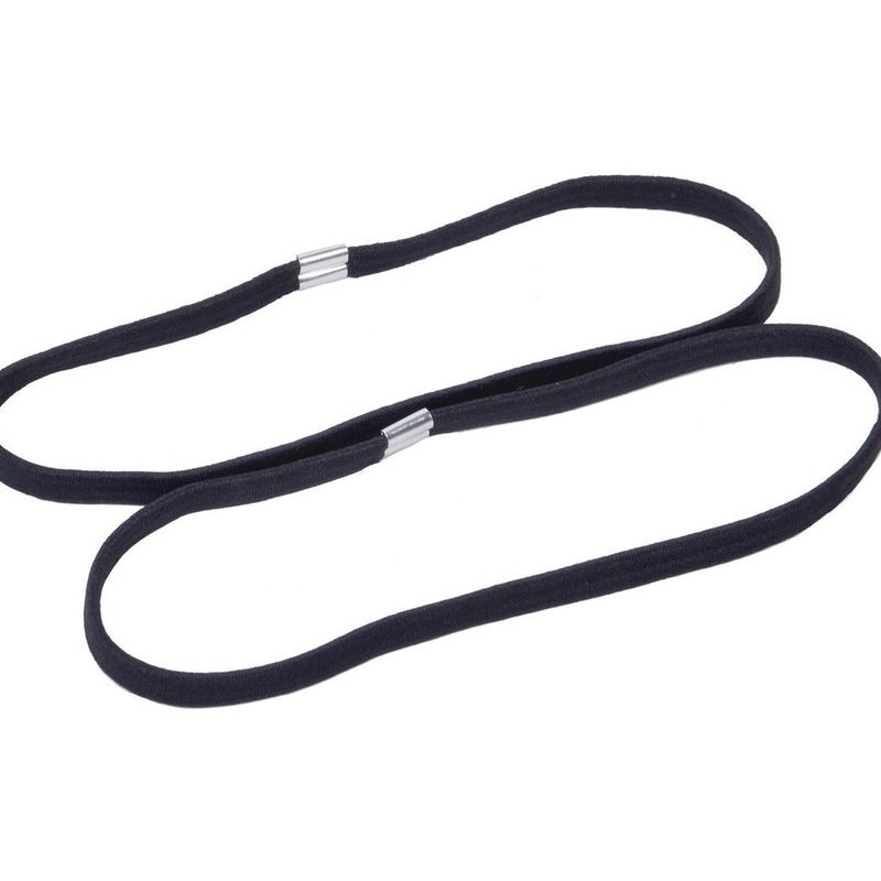 Fashion, accesorii si bijuterii - Femei - Accesorii femei - Accesorii pentru par femei - Coronite elastice pentru par, Negre, Set de 2 bucati - Infinity.ro