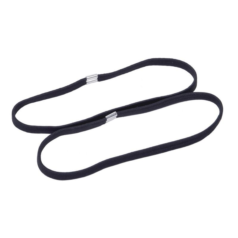 Fashion, accesorii si bijuterii - Femei - Accesorii femei - Accesorii pentru par femei - Coronite elastice pentru par, Negre, Set de 2 bucati - Infinity.ro