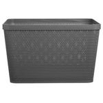 Casa si Gradina - Mobilier - Organizare si depozitare - Cutii depozitare - Cos de depozitare din plastic antracit, 20L, cu manere - Infinity.ro