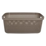 Casa si Gradina - Mobilier - Organizare si depozitare - Cutii depozitare - Cos de depozitare din plastic perforat, 12L, taupe - Infinity.ro