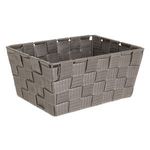 Casa si Gradina - Mobilier - Organizare si depozitare - Cutii depozitare - Cos de Depozitare Impletit Taupe cu Cadru Metalic - Infinity.ro