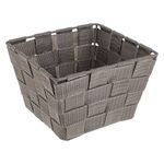 Casa si Gradina - Mobilier - Organizare si depozitare - Cutii depozitare - Cos de depozitare impletit metalic, Taupe, 15x15x10cm - Infinity.ro