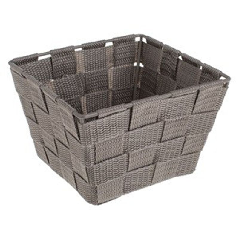Casa si Gradina - Mobilier - Organizare si depozitare - Cutii depozitare - Cos de depozitare impletit metalic, Taupe, 15x15x10cm - Infinity.ro