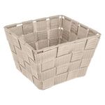 Casa si Gradina - Mobilier - Organizare si depozitare - Cutii depozitare - Cos de depozitare impletit bej cu cadru metalic, 15x15x10 cm - Infinity.ro