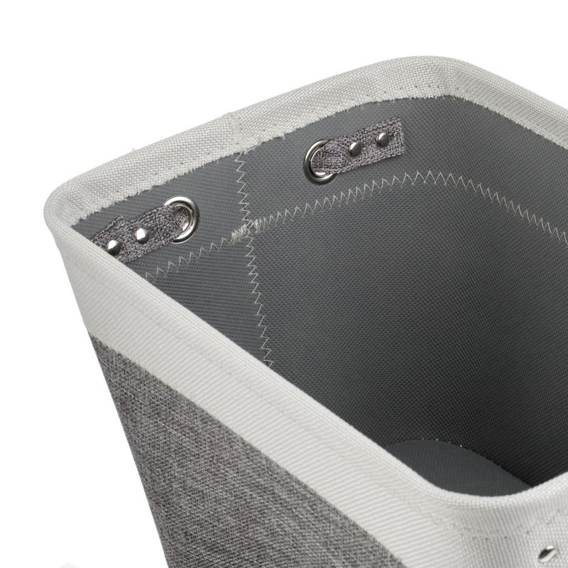 Casa si Gradina - Mobilier - Organizare si depozitare - Cutii depozitare - Cos de depozitare textil cu manere, Gri Ecru, 36x26x22cm - Infinity.ro