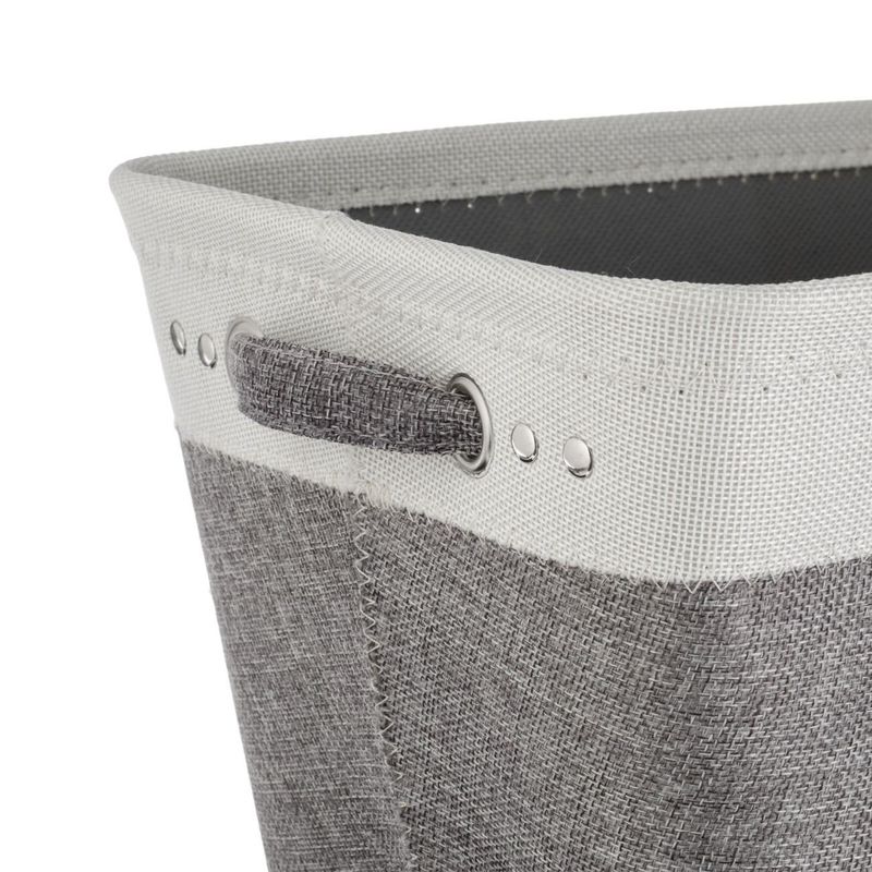 Casa si Gradina - Mobilier - Organizare si depozitare - Cutii depozitare - Cos de depozitare textil cu manere, Gri Ecru, 36x26x22cm - Infinity.ro
