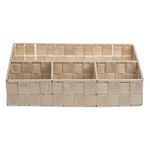 Casa si Gradina - Mobilier - Organizare si depozitare - Cutii depozitare - Cos de depozitare rattan, 4 compartimente, Bej, 33x24x7cm - Infinity.ro