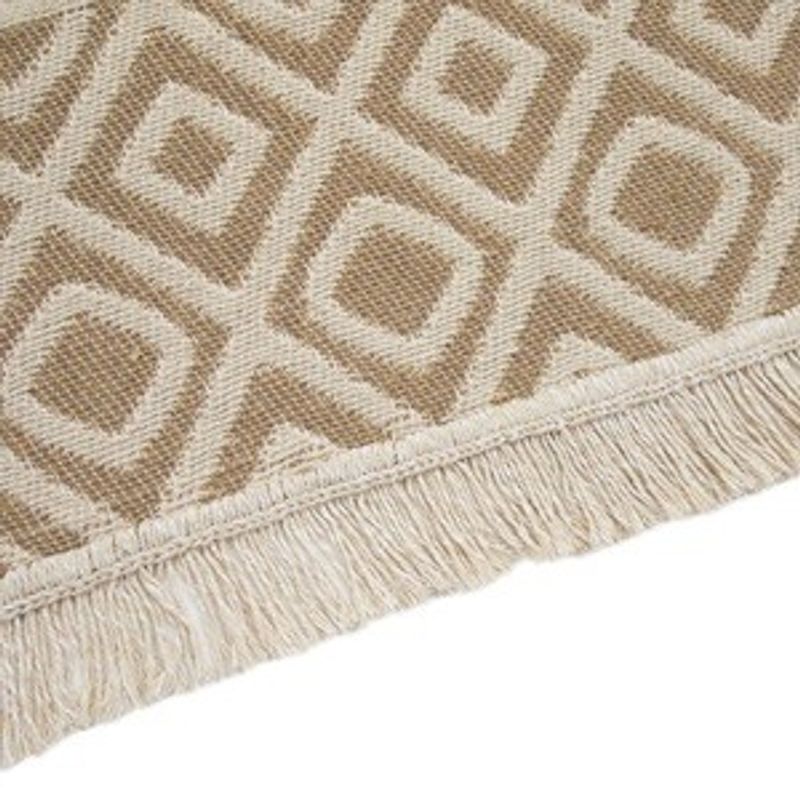 Casa si Gradina - Textile si covoare - Covoare - Covoare casa - Covor Decorativ Bej Crem Tufted cu Franjuri - Stil All Season - Infinity.ro