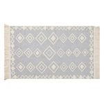 Casa si Gradina - Textile si covoare - Covoare - Covoare casa - Covor decorativ tufted cu franjuri, Gri Ecru, 90x60 cm - Infinity.ro