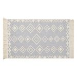 Casa si Gradina - Textile si covoare - Covoare - Covoare casa - Covor decorativ tufted cu franjuri, Gri Ecru, 90x60 cm - Infinity.ro