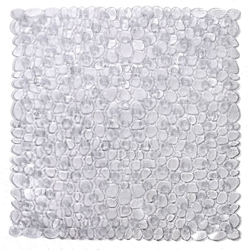 Casa si Gradina - Textile si covoare - Covoare - Covorase baie - Covoras Baie Antiderapant Pietre Transparent 50x50cm - Infinity.ro