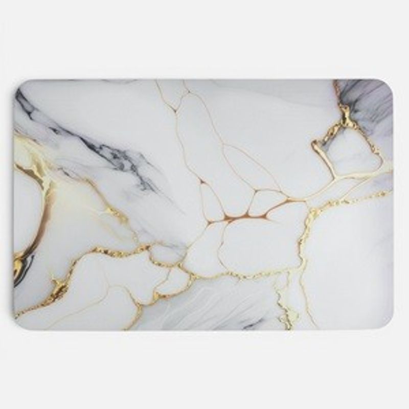 Casa si Gradina - Textile si covoare - Covoare - Covorase baie - Covoras de baie super absorbant, Marble, 60x40 cm, Gri - Infinity.ro