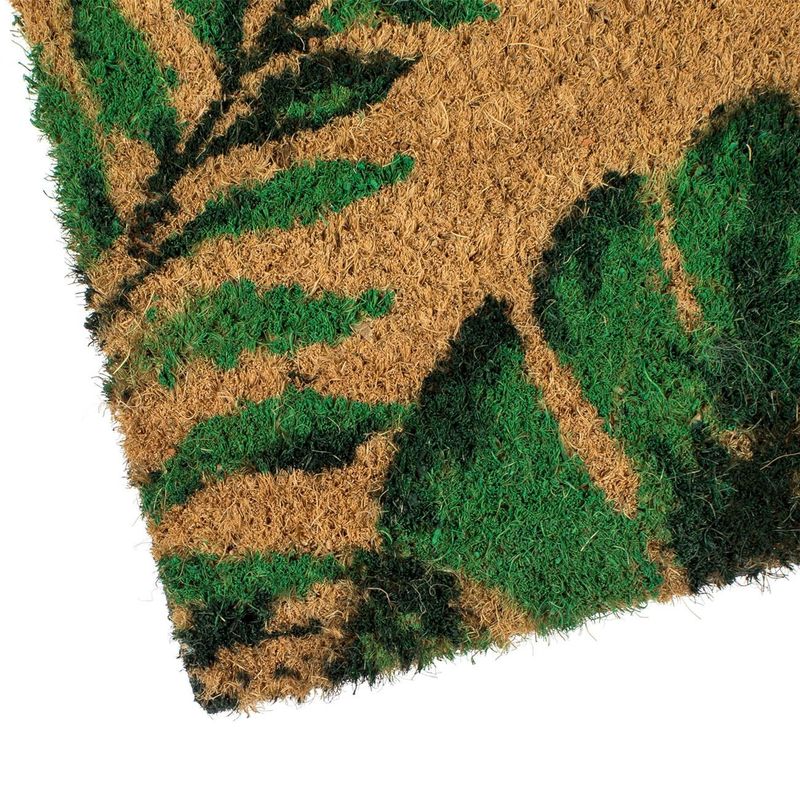 Casa si Gradina - Textile si covoare - Covoare - Covorase intrare - Covoras de intrare cu model tropical, 60x40 cm, maro - Infinity.ro