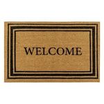 Casa si Gradina - Textile si covoare - Covoare - Covorase intrare - Covoras de intrare din fibra de nuca de cocos, mesaj Welcome, 90x60 cm - Infinity.ro