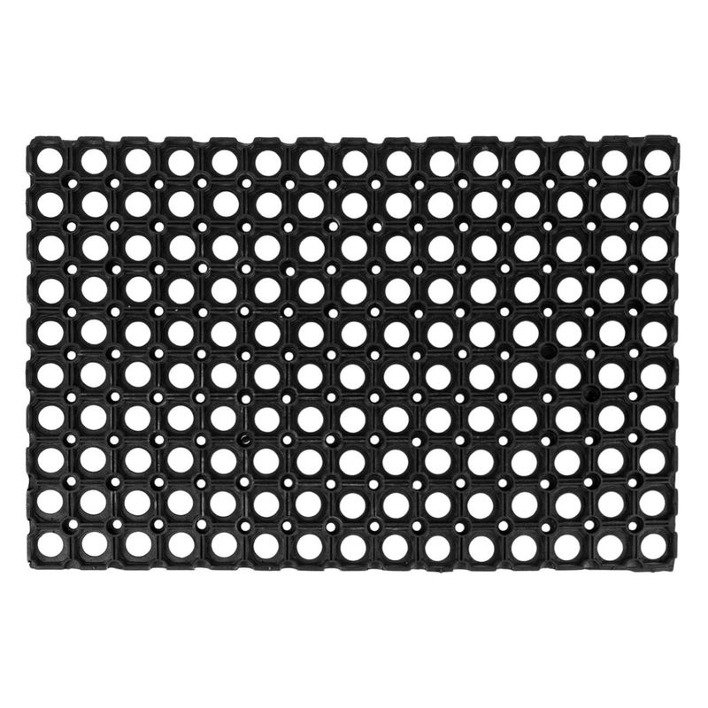 Casa si Gradina - Textile si covoare - Covoare - Covorase intrare - Covoras de intrare din cauciuc perforat, negru, 60x40 cm - Infinity.ro