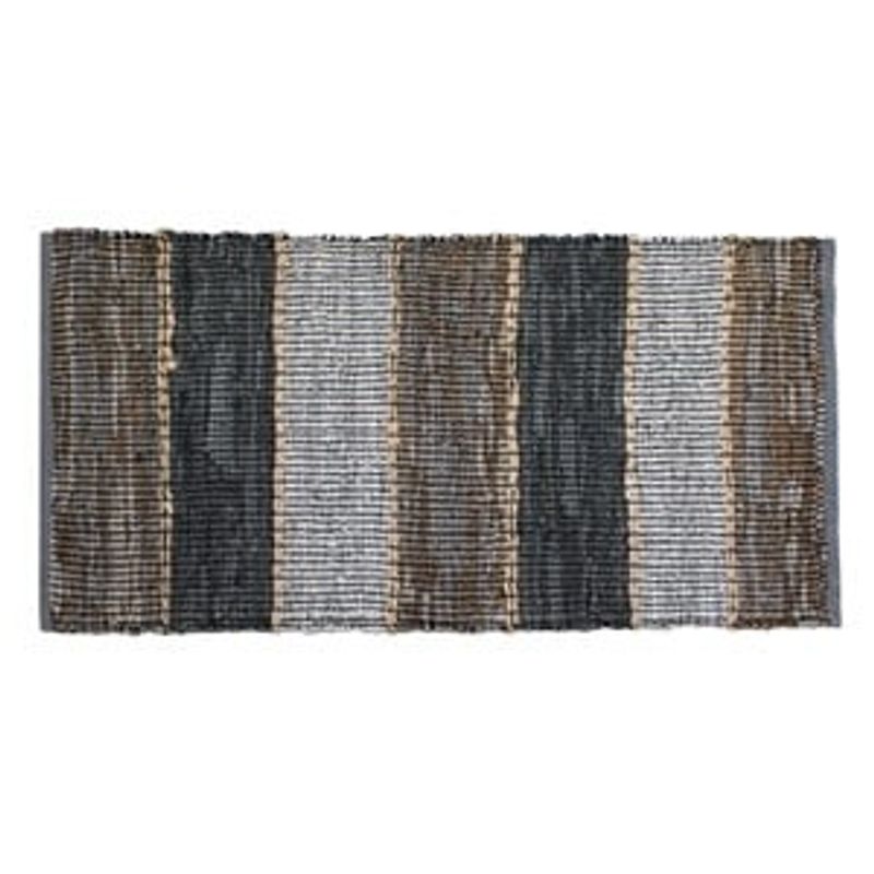 Casa si Gradina - Textile si covoare - Covoare - Covoare casa - Covoras decorativ din piele artificiala, Gri Taupe, 130x70cm, cu franjuri si spate antialunecare - Infinity.ro