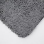 Casa si Gradina - Textile si covoare - Covoare - Covoare casa - Covoras Decorativ Shaggy din Imitatie de Blana, Gri, 160x60cm, Antiderapant - Infinity.ro