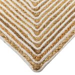 Casa si Gradina - Textile si covoare - Covoare - Covoare casa - Covoras dreptunghiular din iuta, Bej cu model liniar, 100x50 cm - Infinity.ro