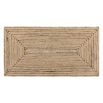 Casa si Gradina - Textile si covoare - Covoare - Covoare casa - Covoras dreptunghiular din iuta, Bej cu model liniar, 100x50 cm - Infinity.ro