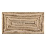 Casa si Gradina - Textile si covoare - Covoare - Covoare casa - Covoras dreptunghiular din iuta, Bej cu model liniar, 100x50 cm - Infinity.ro