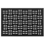 Casa si Gradina - Textile si covoare - Covoare - Covorase intrare - Covoras de intrare din cauciuc, negru, cu model perforat, 60x40 cm - Infinity.ro