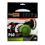 Casa si Gradina - Constructii - Scule electrice si accesorii - Accesorii polizare si slefuire - Disc abraziv pentru slefuitor cu excentric KB225.60 PROCRAFT Set 10 buc Diametru: 225 mm Granulatie: P60 - Infinity.ro