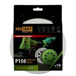 Casa si Gradina - Constructii - Scule electrice si accesorii - Accesorii polizare si slefuire - Disc abraziv pentru slefuitor cu excentric KB180.150 PROCRAFT Set 10 buc Diametru: 180 mm, Granulatie: P150 - Infinity.ro