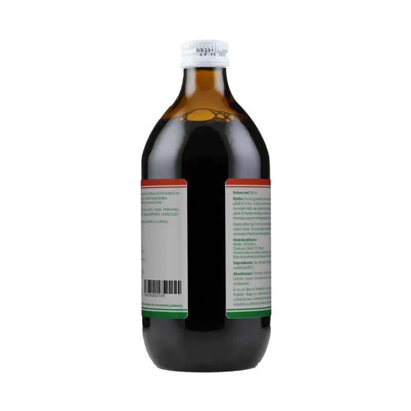 Market - Bauturi - Bauturi non-alcoolice - Bauturi necarbogazoase - Rodie 100%  suc pur 500 ml ECOLOGIC - Infinity.ro