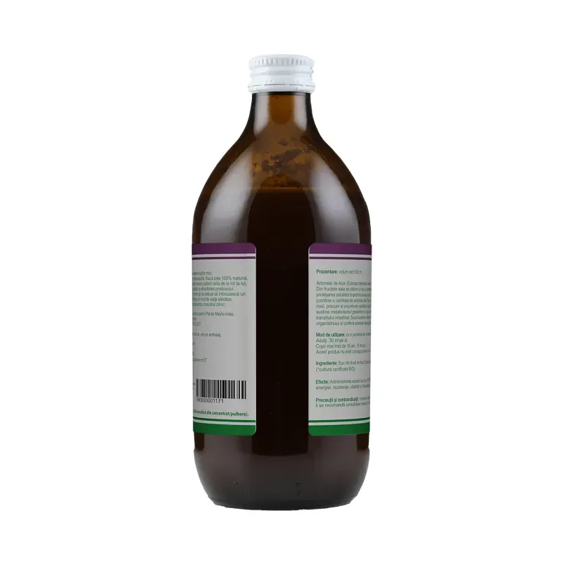Market - Bauturi - Bauturi non-alcoolice - Bauturi necarbogazoase - Acai 100% suc pur 500 ml ECOLOGIC - Infinity.ro