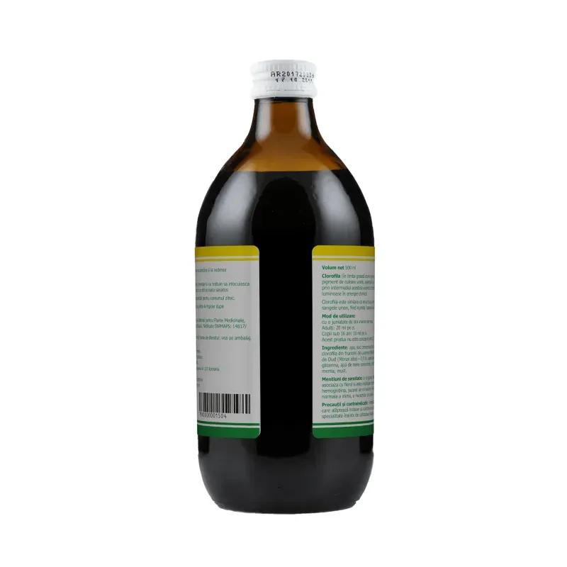 Ingrijire personala si Cosmetice - Sanatate si wellness - Suplimente alimentare - Alte suplimente alimentare - Clorofila lichida 500 ml - Infinity.ro