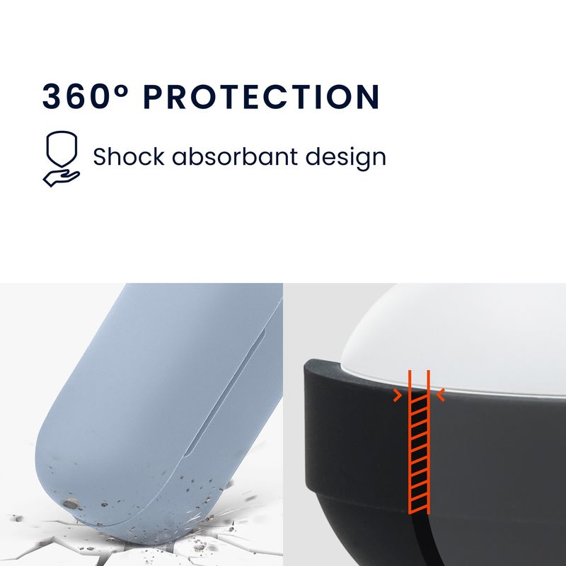 Laptop, Telefoane si Tablete - Wearables si gadgeturi - Wearables - Accesorii wearables - Husa casti Kwmobile pentru Sony WF-C510, protectie la zgarieturi, Silicon, albastru - Infinity.ro