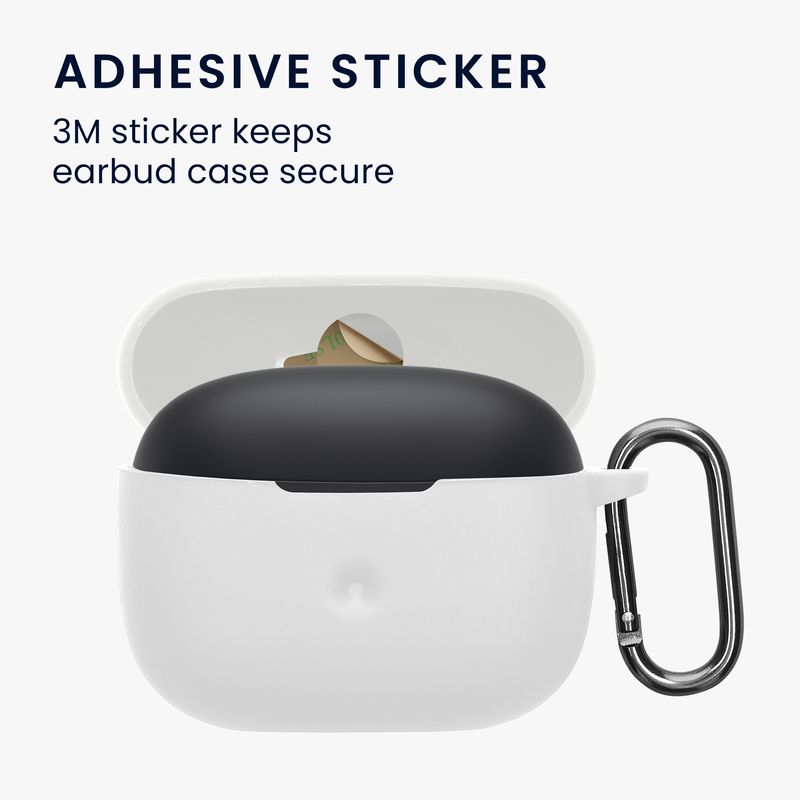 Laptop, Telefoane si Tablete - Wearables si gadgeturi - Wearables - Accesorii wearables - Husa casti Kwmobile pentru Bowers & Wilkins Pi6, Pi8, protectie la zgarieturi, Silicon, alb - Infinity.ro