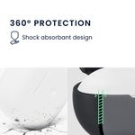 Laptop, Telefoane si Tablete - Wearables si gadgeturi - Wearables - Accesorii wearables - Husa casti Kwmobile pentru Bowers & Wilkins Pi6, Pi8, protectie la zgarieturi, Silicon, alb - Infinity.ro