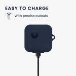 Laptop, Telefoane si Tablete - Wearables si gadgeturi - Wearables - Accesorii wearables - Husa casti Kwmobile pentru Nothing CMF by Nothing Nothing Ear 2024, protectie la zgarieturi, Silicon, albastru - Infinity.ro