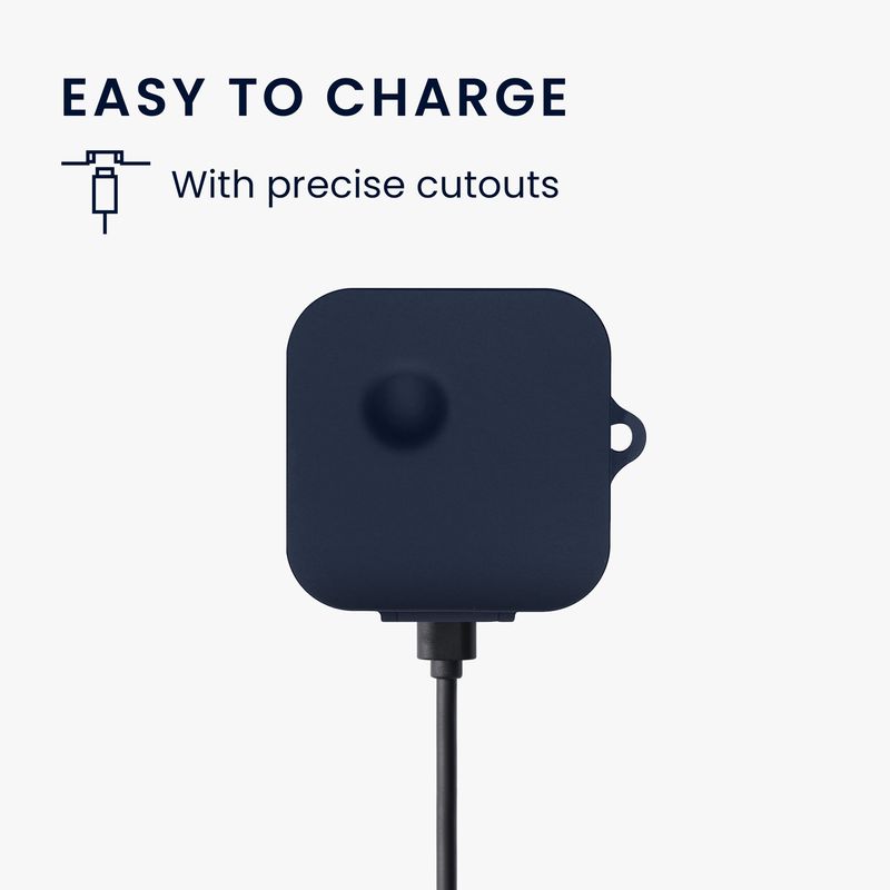 Laptop, Telefoane si Tablete - Wearables si gadgeturi - Wearables - Accesorii wearables - Husa casti Kwmobile pentru Nothing CMF by Nothing Nothing Ear 2024, protectie la zgarieturi, Silicon, albastru - Infinity.ro