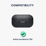 Laptop, Telefoane si Tablete - Wearables si gadgeturi - Wearables - Accesorii wearables - Husa casti Kwmobile pentru Anker Soundcore C30i, protectie la zgarieturi, Silicon, verde - Infinity.ro
