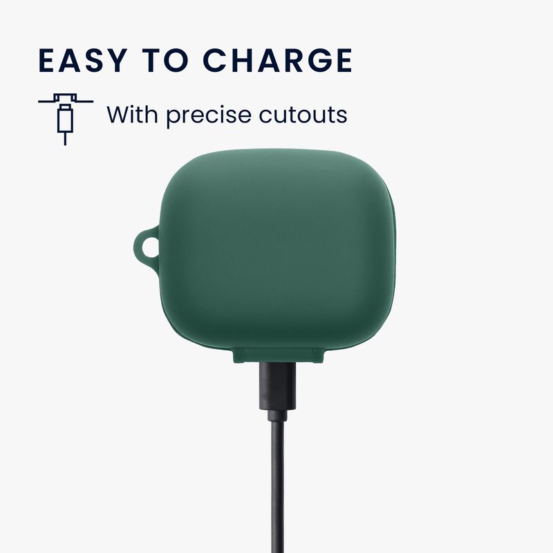 Laptop, Telefoane si Tablete - Wearables si gadgeturi - Wearables - Accesorii wearables - Husa casti Kwmobile pentru Anker Soundcore C30i, protectie la zgarieturi, Silicon, verde - Infinity.ro