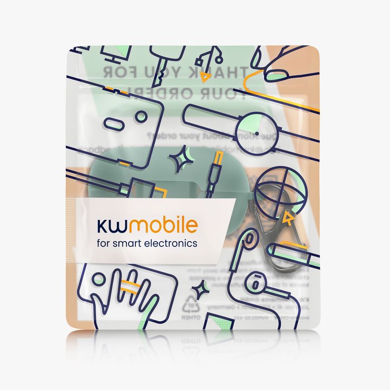 Laptop, Telefoane si Tablete - Wearables si gadgeturi - Wearables - Accesorii wearables - Husa casti Kwmobile pentru Anker Soundcore C30i, protectie la zgarieturi, Silicon, verde - Infinity.ro
