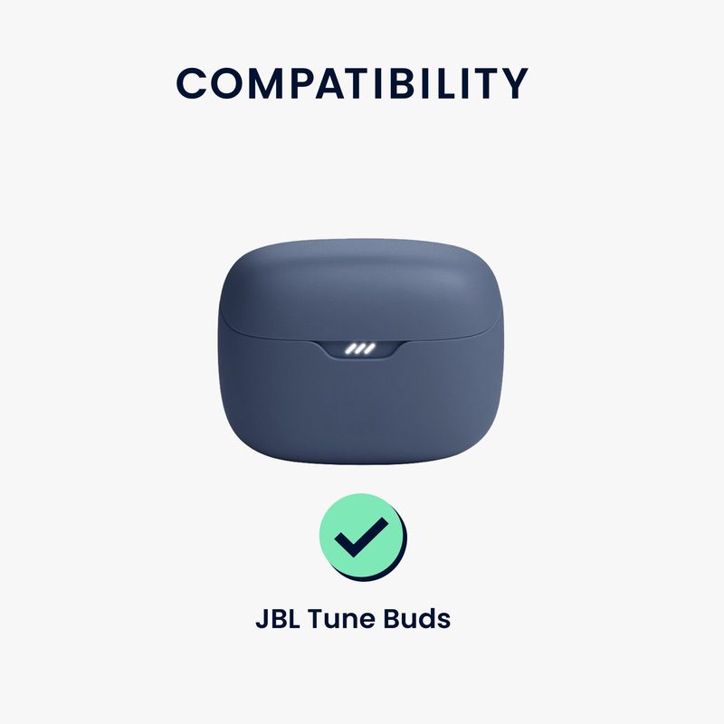 Laptop, Telefoane si Tablete - Wearables si gadgeturi - Wearables - Accesorii wearables - Husa casti Kwmobile pentru JBL Tune Buds, protectie la zgarieturi, Silicon, negru - Infinity.ro
