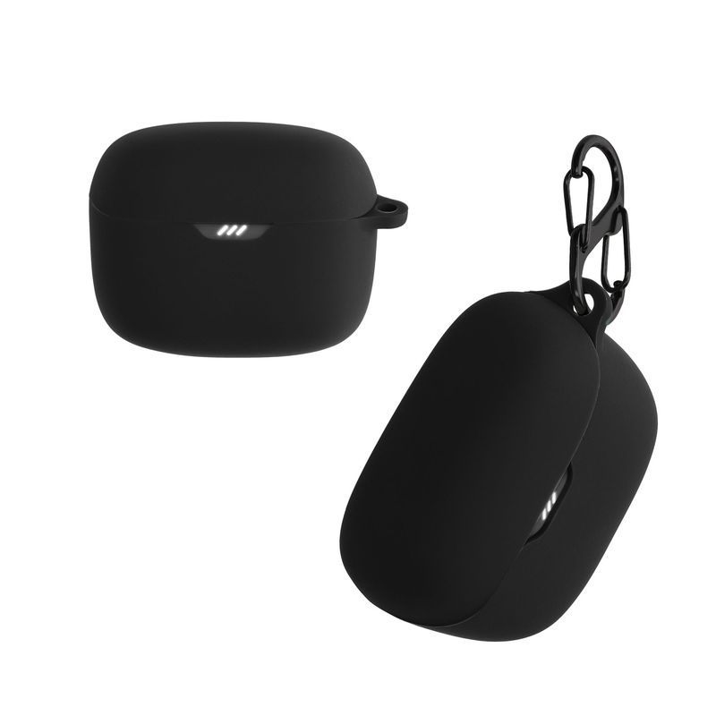 Laptop, Telefoane si Tablete - Wearables si gadgeturi - Wearables - Accesorii wearables - Husa casti Kwmobile pentru JBL Tune Buds, protectie la zgarieturi, Silicon, negru - Infinity.ro
