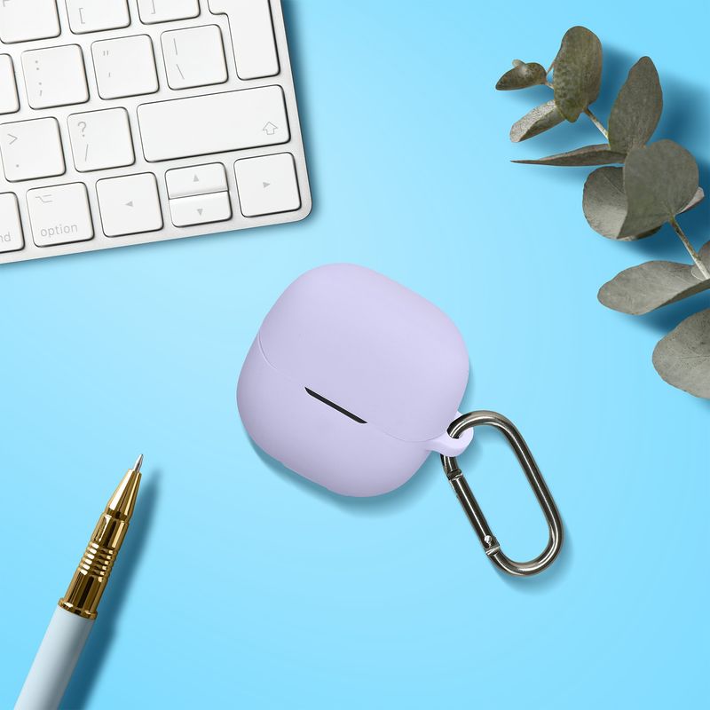 Laptop, Telefoane si Tablete - Wearables si gadgeturi - Wearables - Accesorii wearables - Husa casti Kwmobile pentru Xiaomi Buds 6, protectie la zgarieturi, Silicon, mov - Infinity.ro