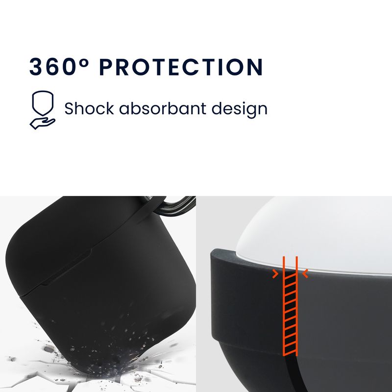 Laptop, Telefoane si Tablete - Wearables si gadgeturi - Wearables - Accesorii wearables - Husa casti Kwmobile pentru Sennheiser ACCENTUM Open, protectie la zgarieturi, Silicon, negru - Infinity.ro